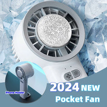 2024 Summer Gadget Handheld Turbo Jet Fan Mini Portable Ice Cold